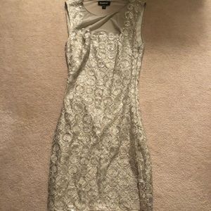 bebe lace/sequence dress